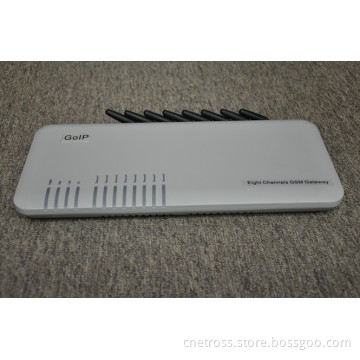 8 SIM Cards Goip Broadband Phone Gateway / Goip 8 Ports